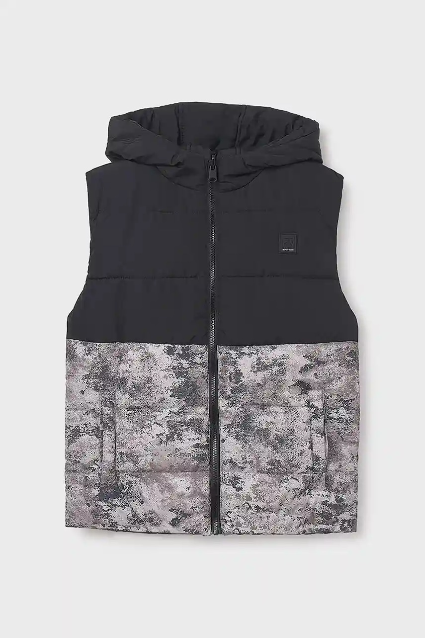 Mayoral vestă cu două fețe pentru copii culoarea verde, 7306