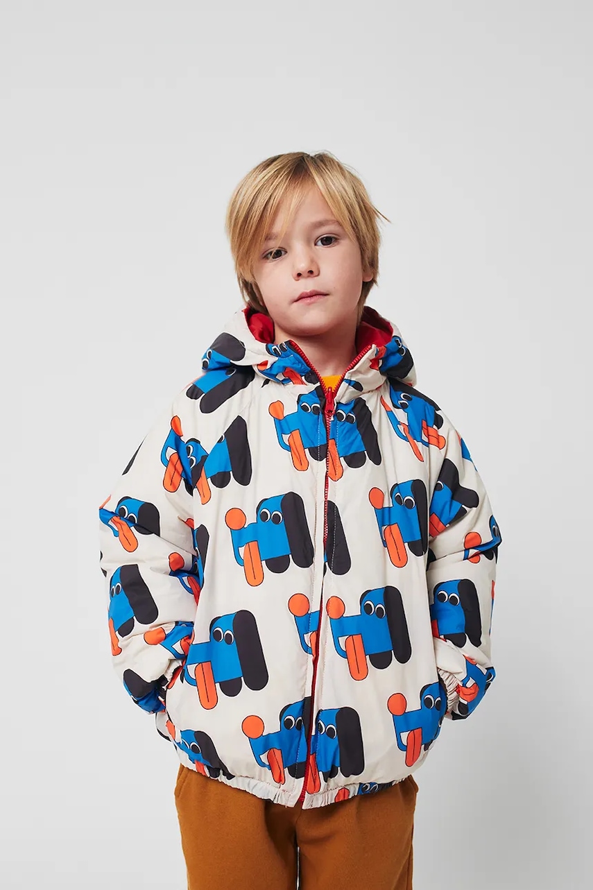 Bobo Choses geacă reversibilă pentru copii Doggy Mate culoarea bej, 225AC118