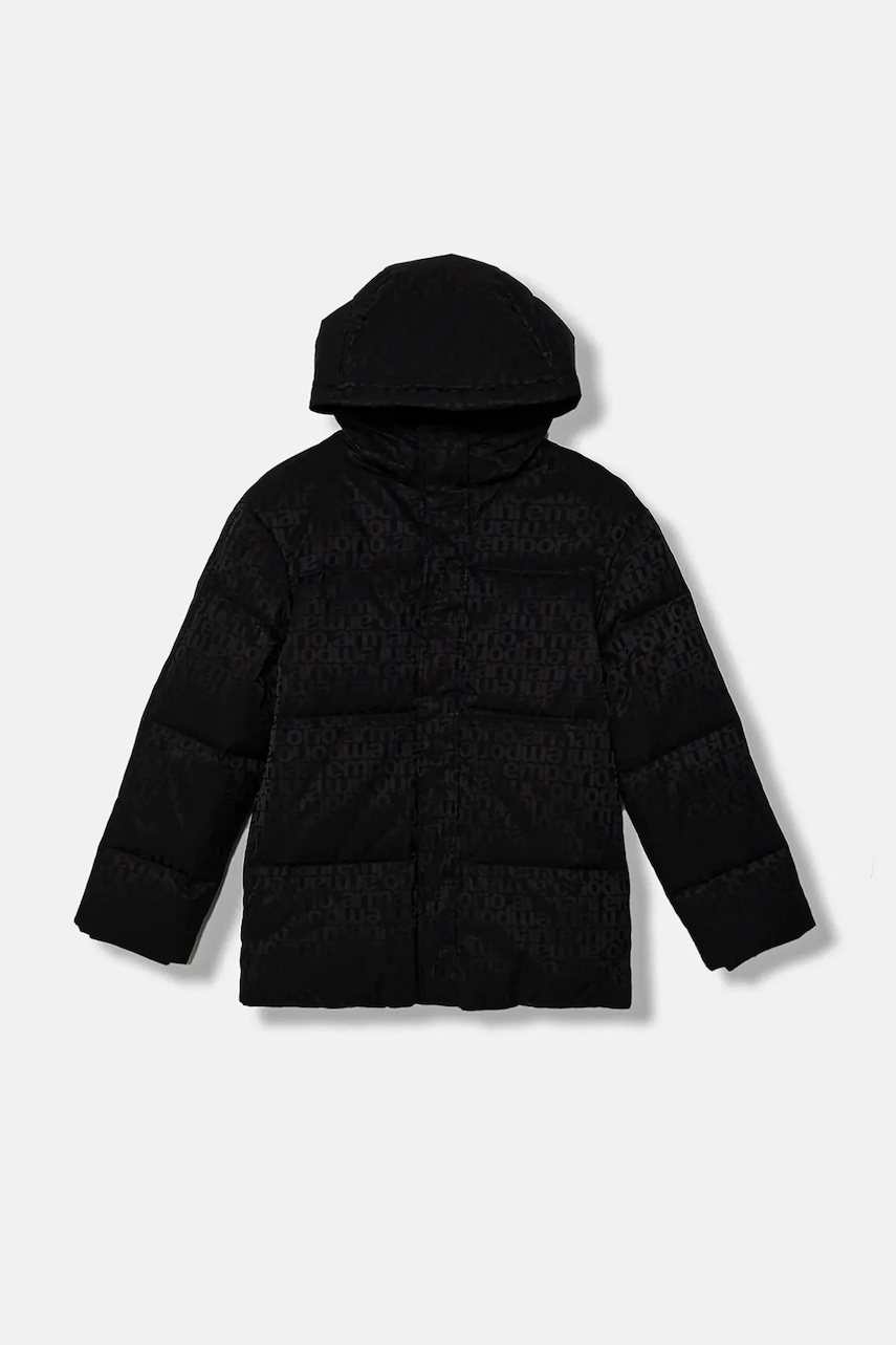 Детская пуховая куртка Emporio Armani цвет синий EB000514 AF16099 Детская пуховая куртка Emporio Armani цвет синий EB000514 AF16099