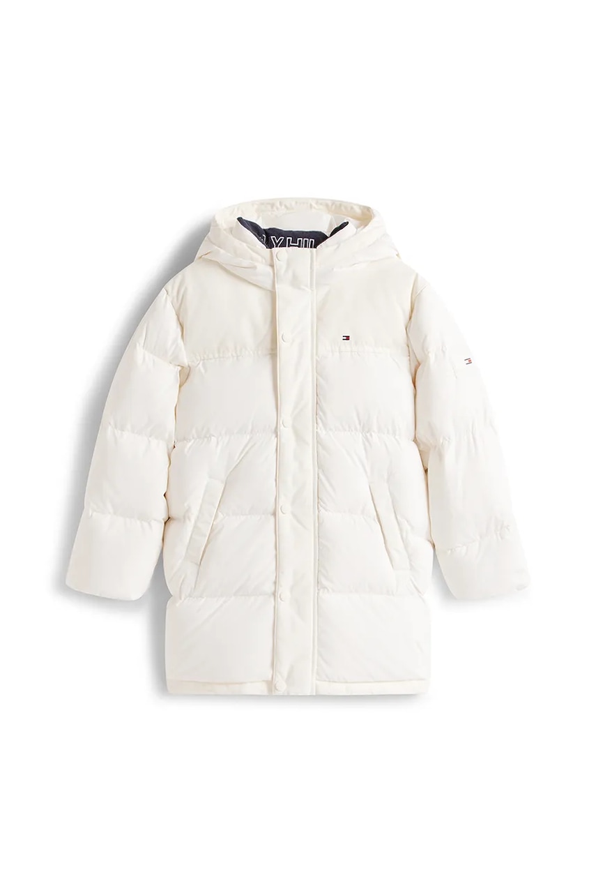 Детская куртка Tommy Hilfiger цвет бежевый KB0KB10114 Детская куртка Tommy Hilfiger цвет бежевый KB0KB10114