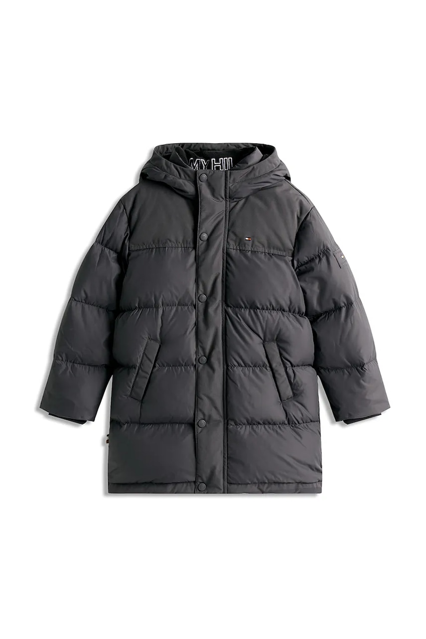 Детская куртка Tommy Hilfiger цвет чёрный KB0KB10114 Детская куртка Tommy Hilfiger цвет чёрный KB0KB10114