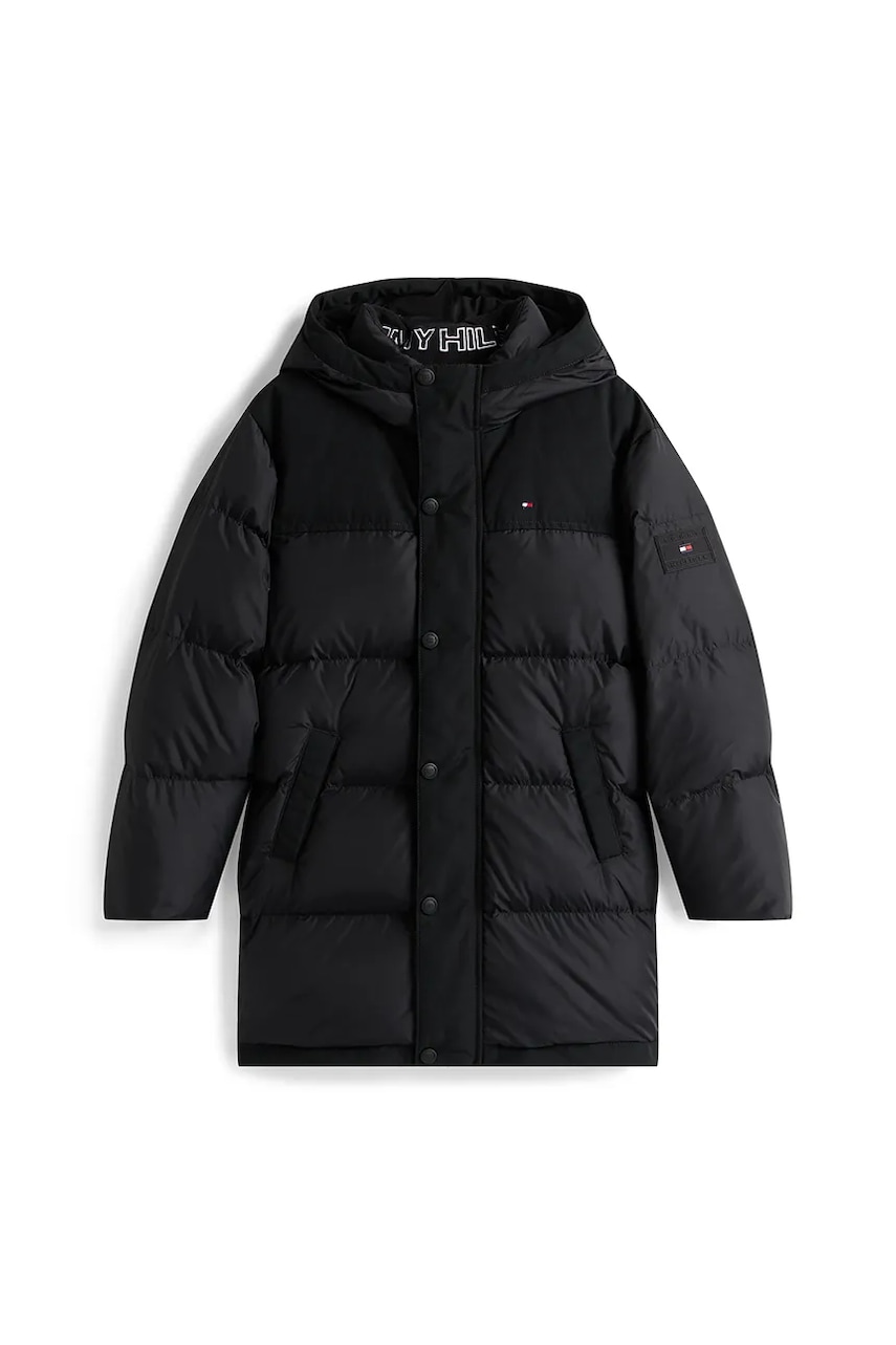 Детская куртка Tommy Hilfiger цвет чёрный KB0KB10114 Детская куртка Tommy Hilfiger цвет чёрный KB0KB10114