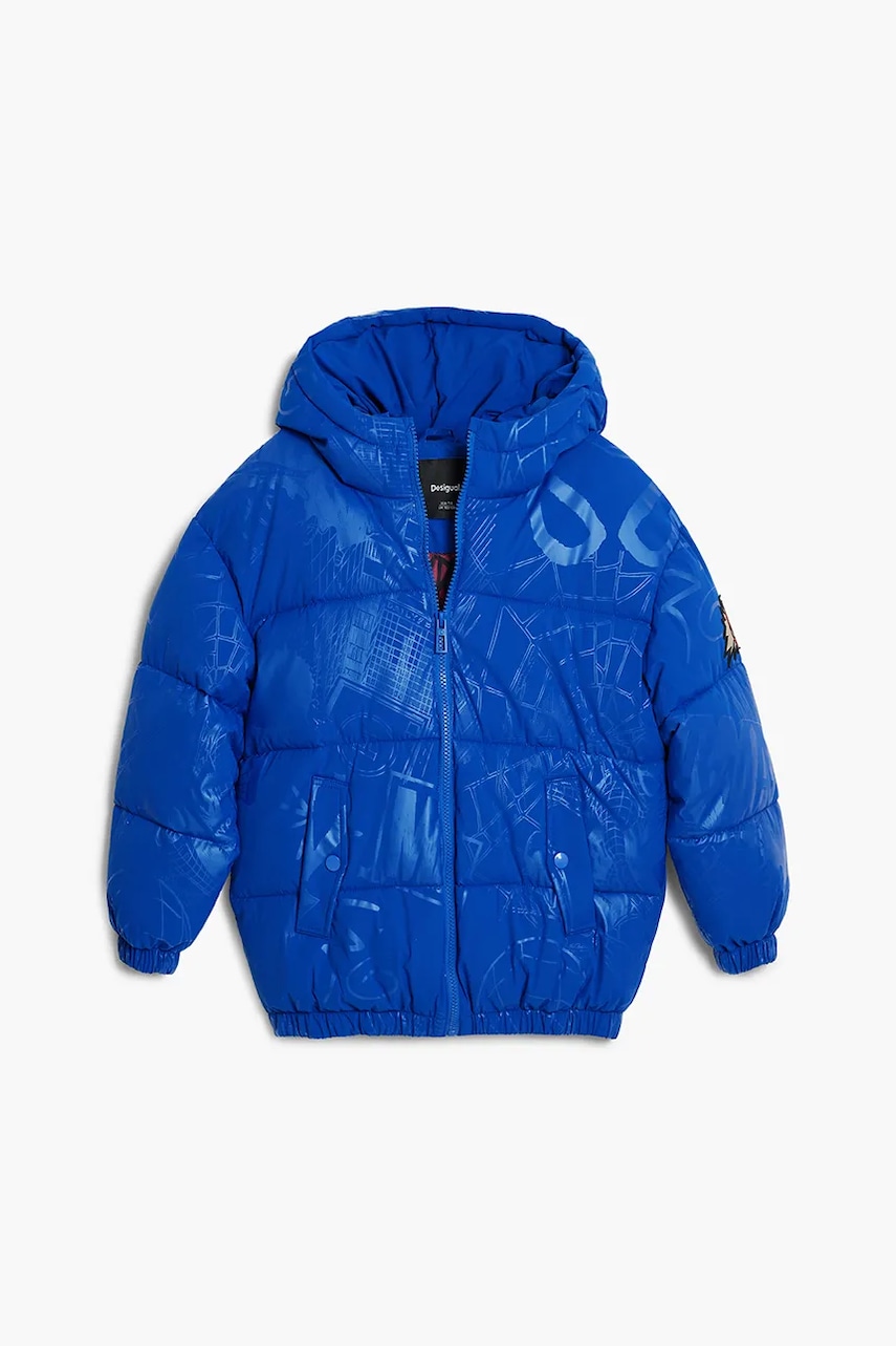 Levně Dětská bunda Desigual modrá barva, 25WBEW02