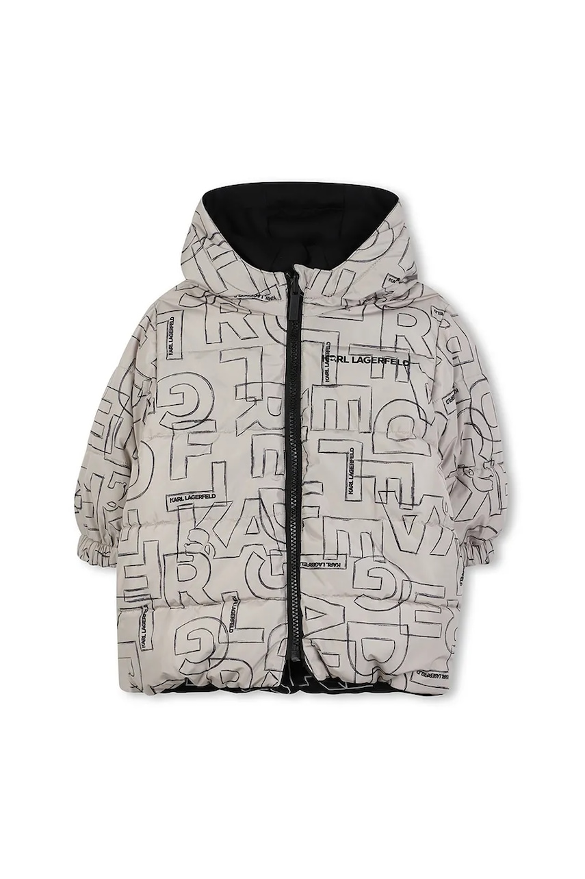Karl Lagerfeld geacă reversibilă pentru bebeluși culoarea bej, Z30663