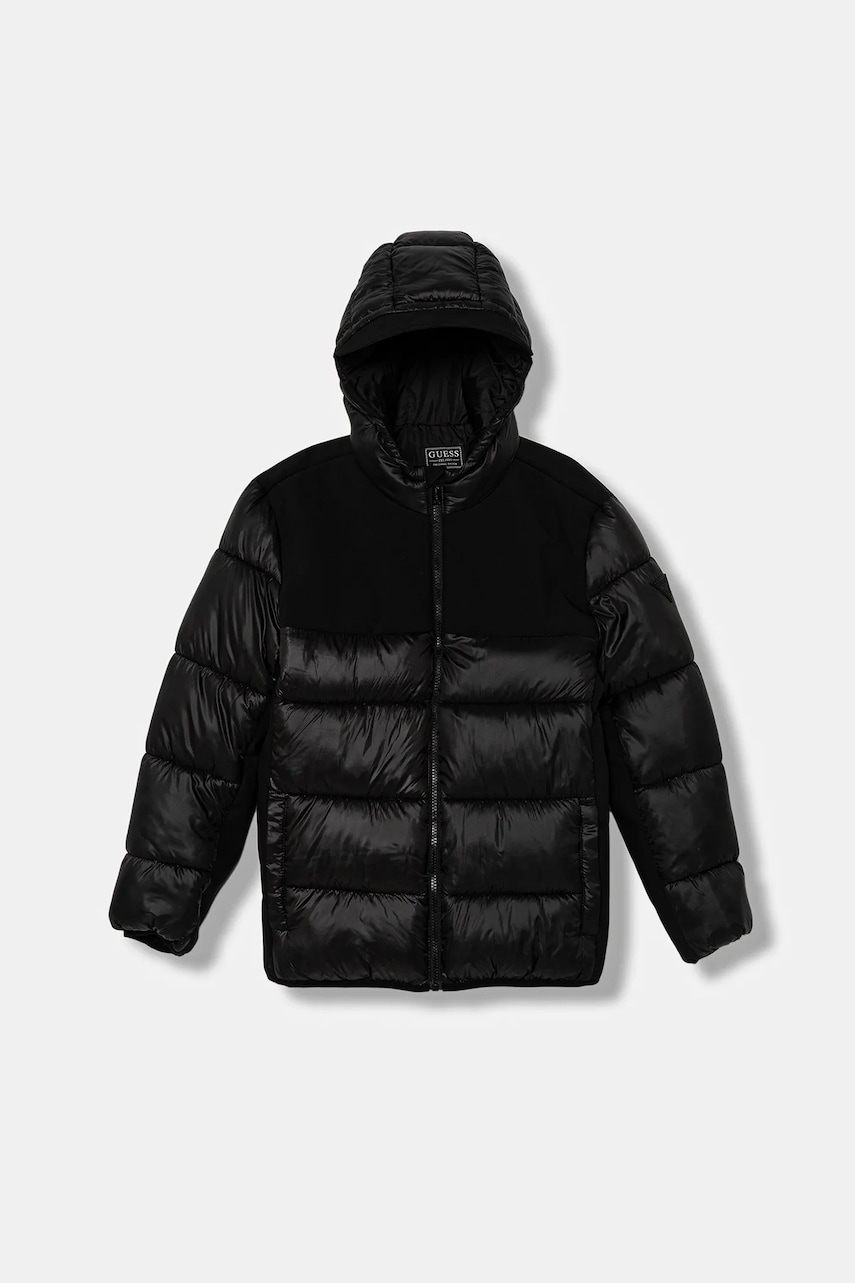 Levně Dětská bunda Guess černá barva, L5BL12 WEGY0