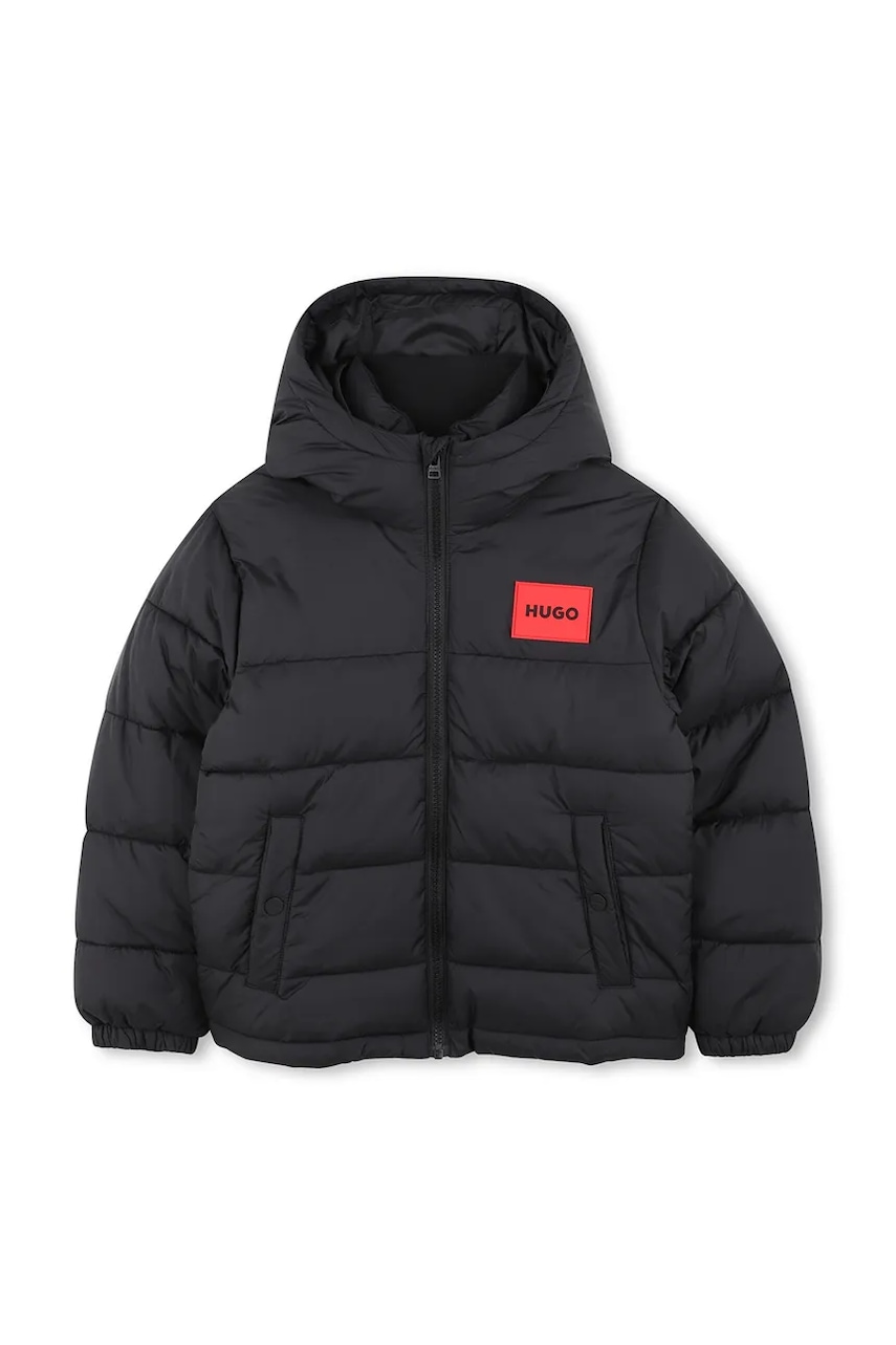 HUGO geacă copii culoarea negru, G00484