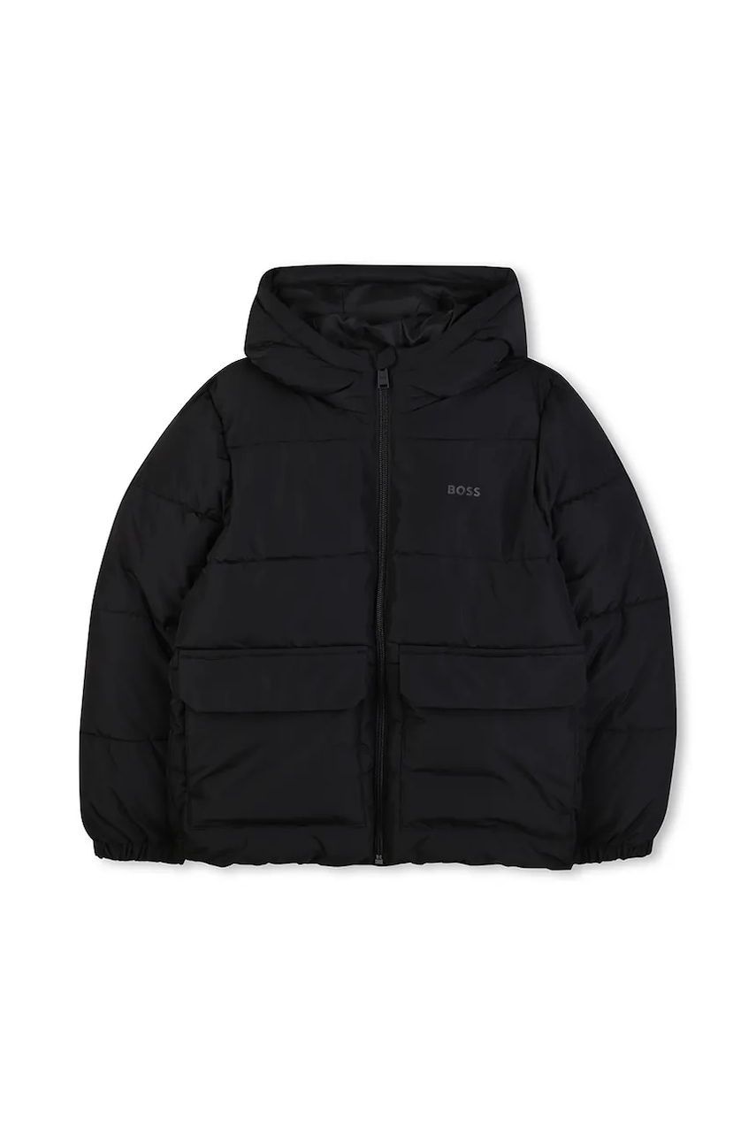 BOSS geacă copii culoarea negru, J52396 - 0 | YEO