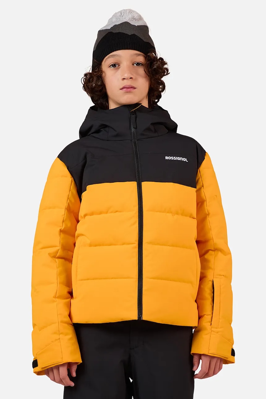 Levně Dětská lyžařská bunda Rossignol SIZ QUILTED žlutá barva, RLOYJ02