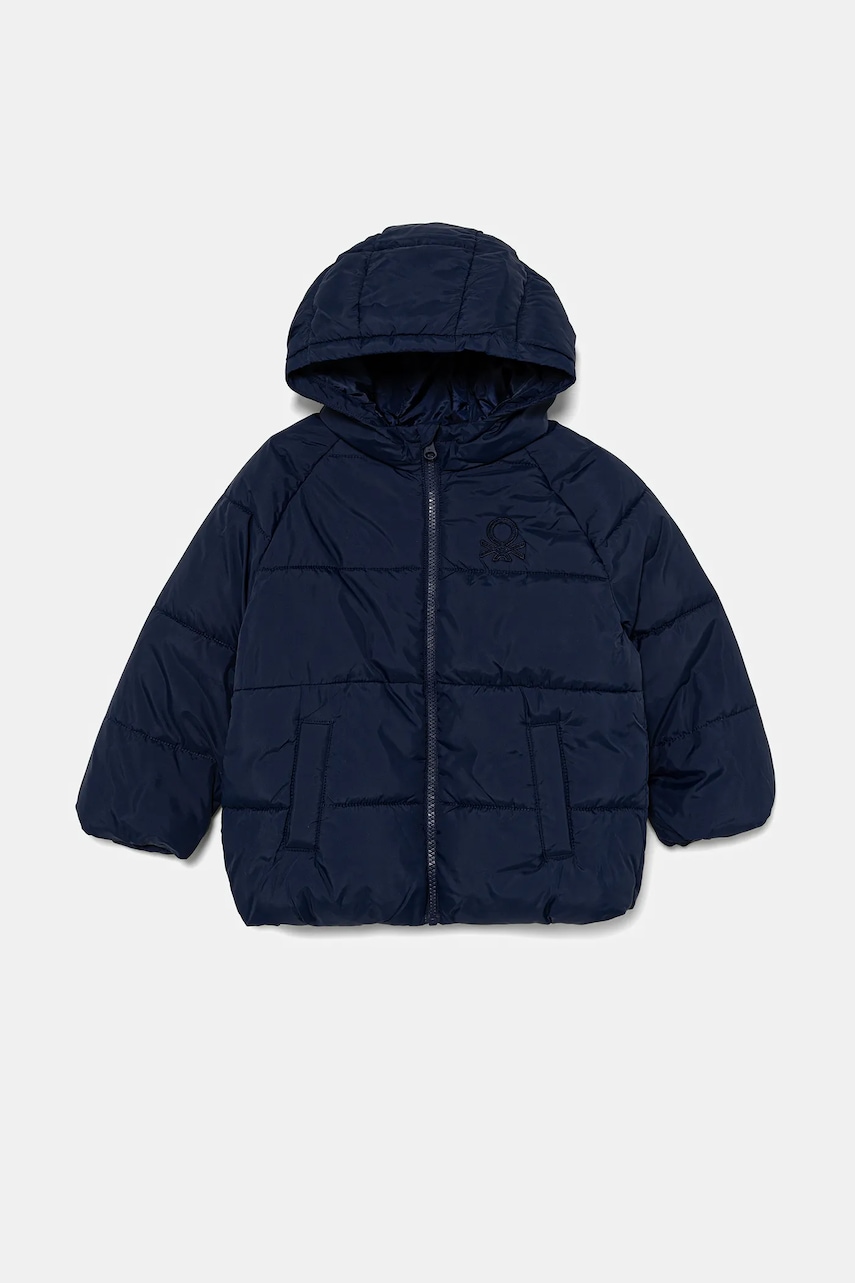 United Colors of Benetton geacă copii culoarea bleumarin, 2WU0GN02W