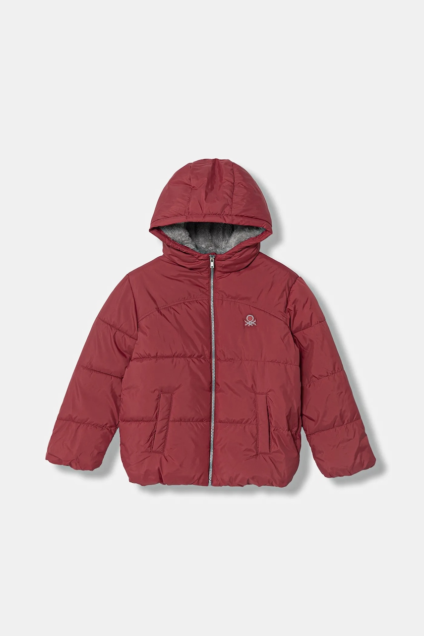 United Colors of Benetton geacă copii culoarea roșu, 2WU0CN05I