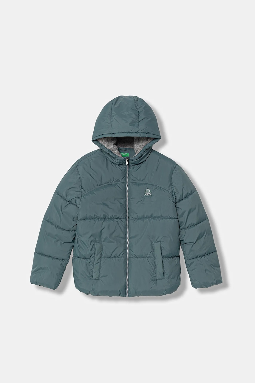 United Colors of Benetton geacă copii culoarea verde, 2WU0CN05I