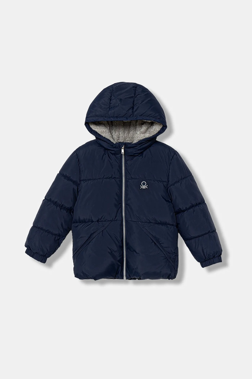 United Colors of Benetton geacă copii culoarea bleumarin, 2WU0GN035