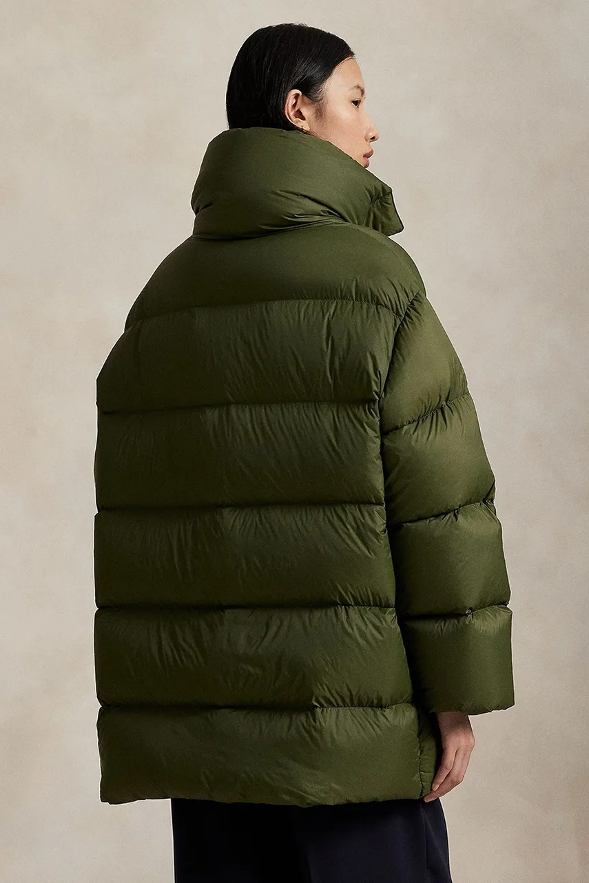 Пуховая куртка Polo Ralph Lauren цвет зелёный зимняя 211971186