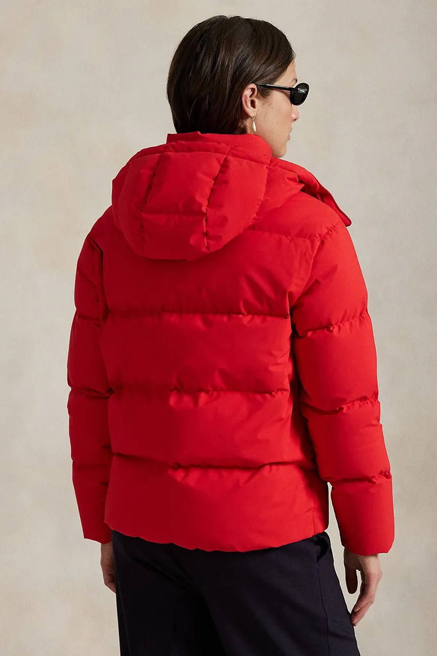Пуховая куртка Polo Ralph Lauren цвет красный зимняя 211971190