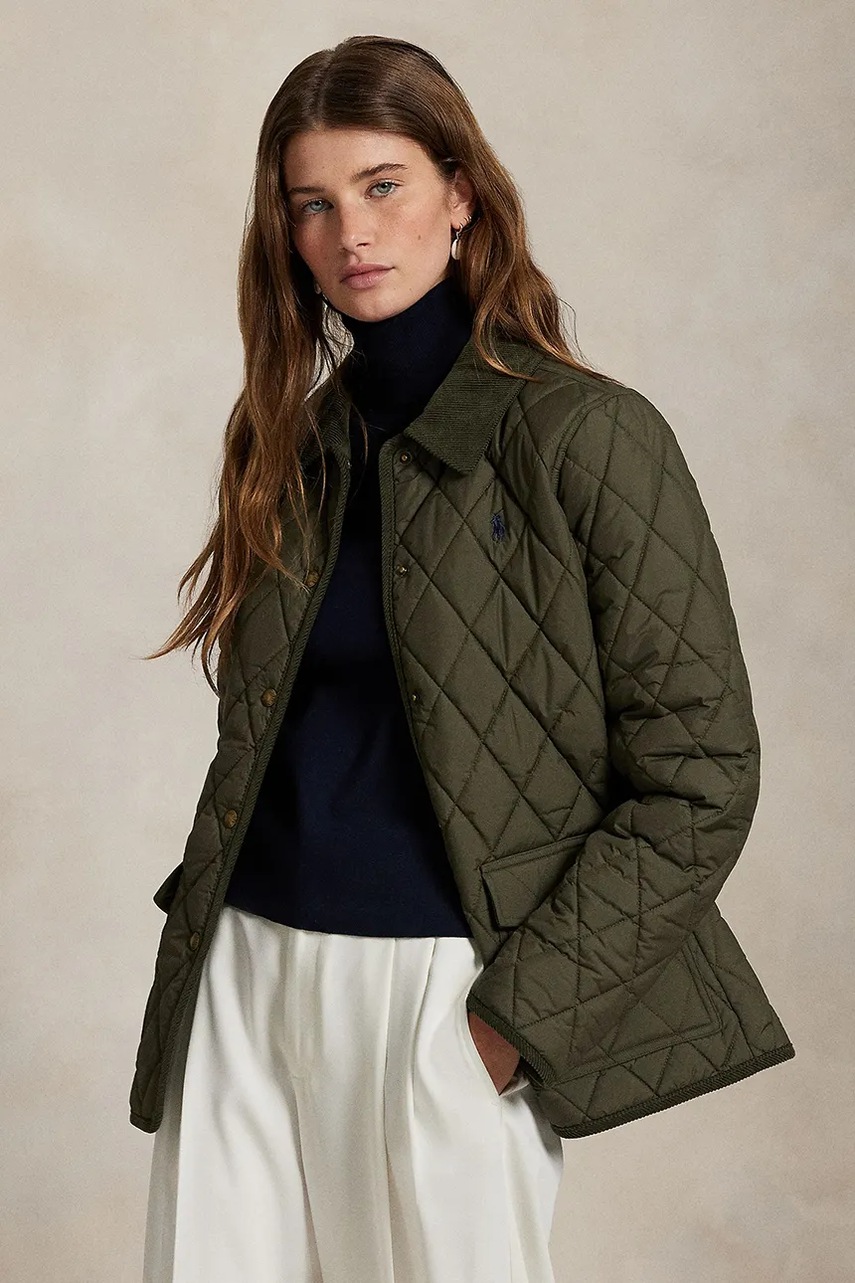 Levně Bunda Polo Ralph Lauren zelená barva, přechodná, 211965336