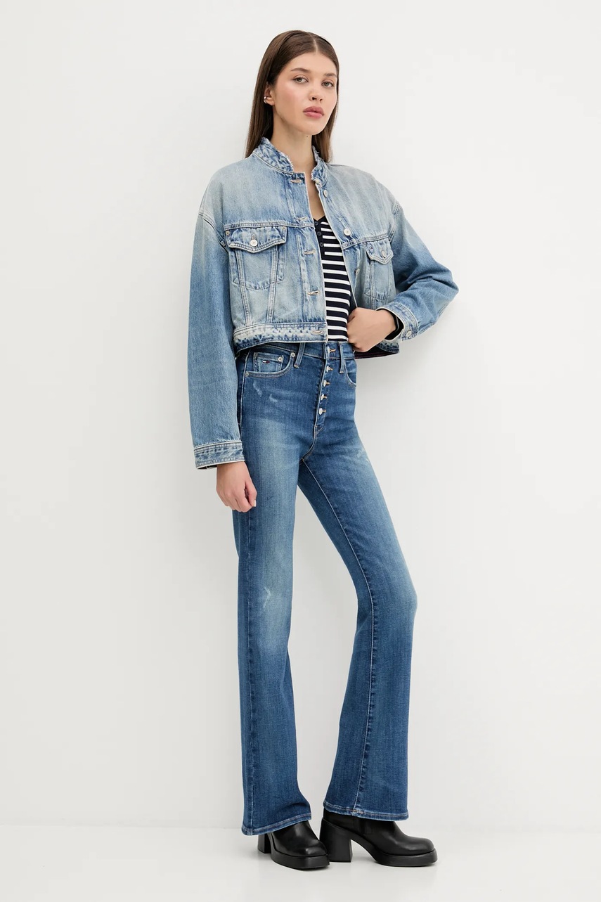 Джинсовая куртка Tommy Jeans демисезонная oversize DW0DW21195