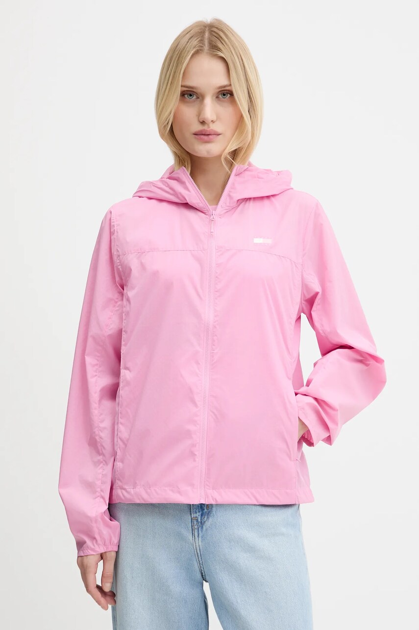 Tommy Jeans geacă culoarea roz, de tranziție, DW0DW21188