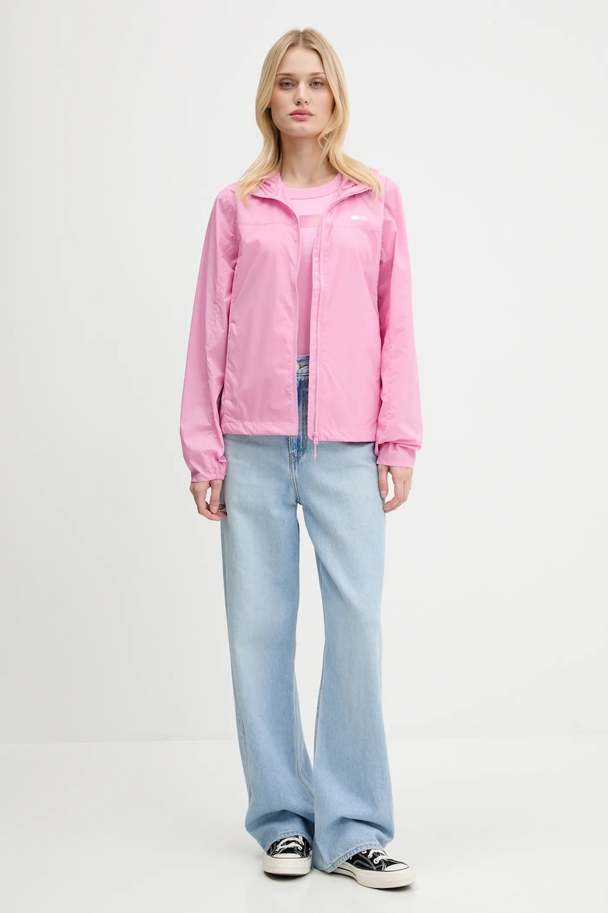 Куртка Tommy Jeans цвет розовый переходная DW0DW21188 Куртка Tommy Jeans цвет розовый переходная DW0DW21188