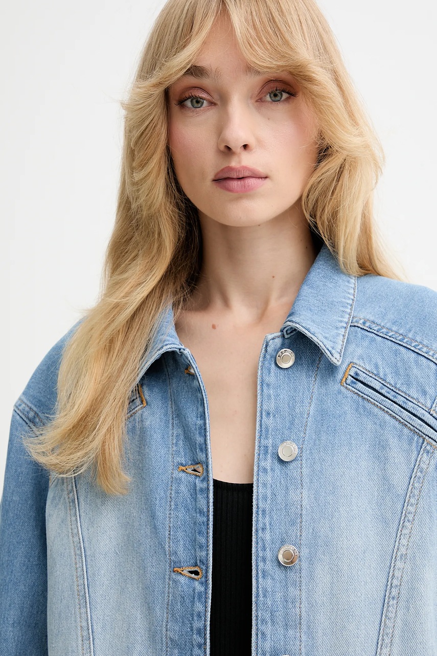 Τζιν μπουφάν IRO χρώμα: μπλε, WP07ULISEA φωτογραφία