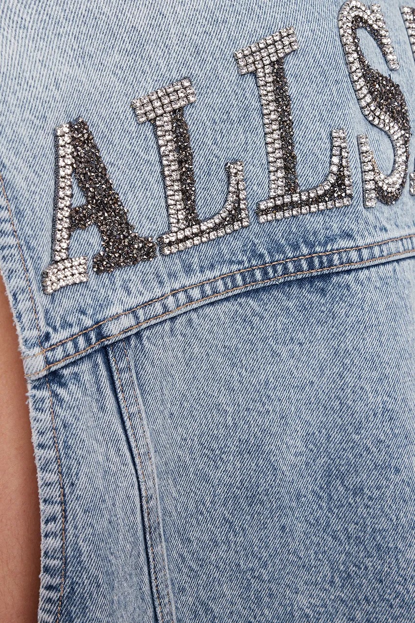 Γιλέκο τζιν AllSaints LAURA φωτογραφία