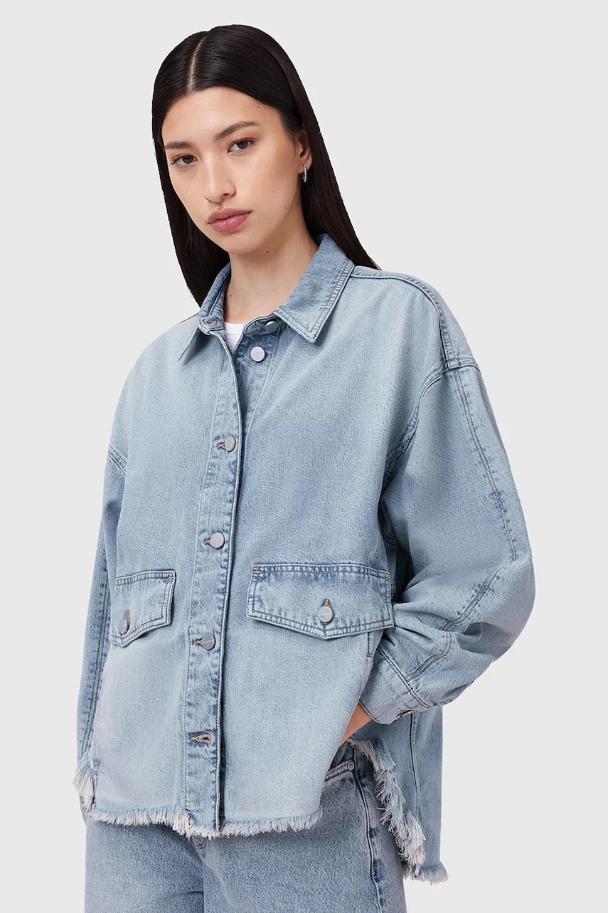 AllSaints geaca din amestec de in HETTIE de tranzitie, oversize, W111PC
