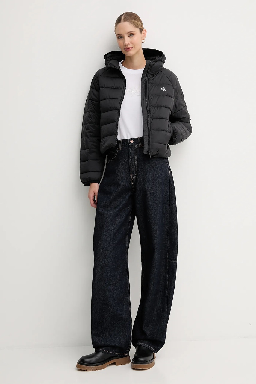 Куртка Calvin Klein Jeans цвет чёрный переходная LV047C510G Куртка Calvin Klein Jeans цвет чёрный переходная LV047C510G