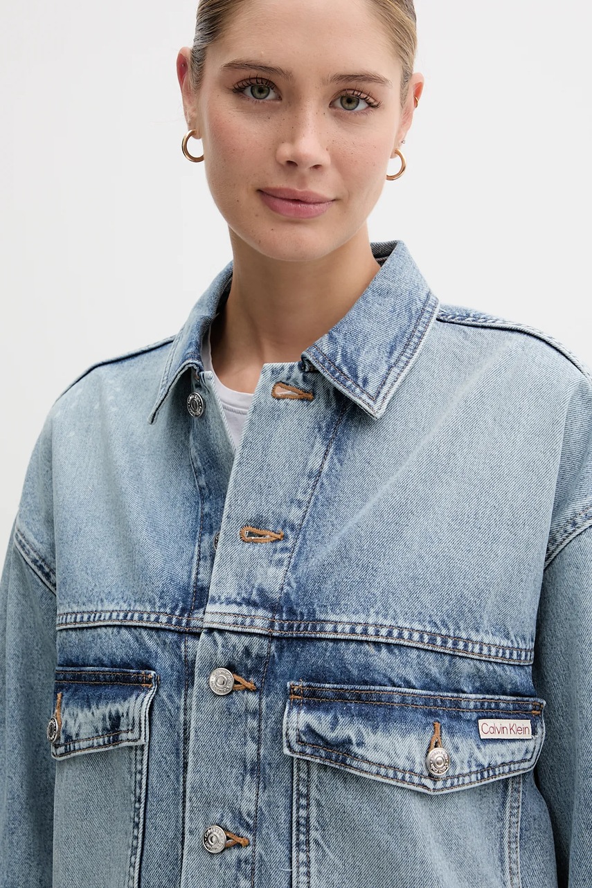 Τζιν μπουφάν Calvin Klein Jeans φωτογραφία