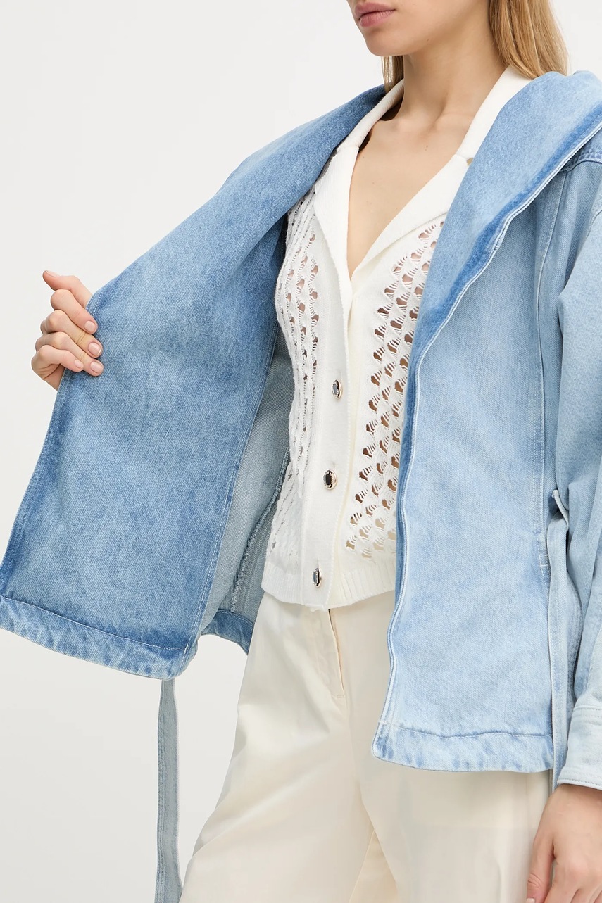 Džínová bunda BOSS Orange C_DNM JACKET PANELED (obrázek 6)