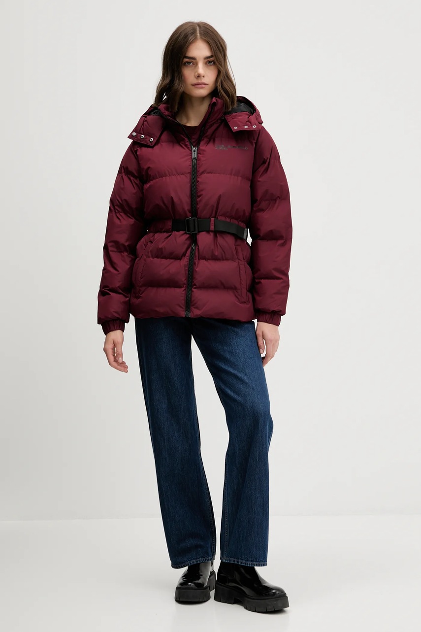 Куртка Karl Lagerfeld Jeans цвет серый зимняя A3W15023