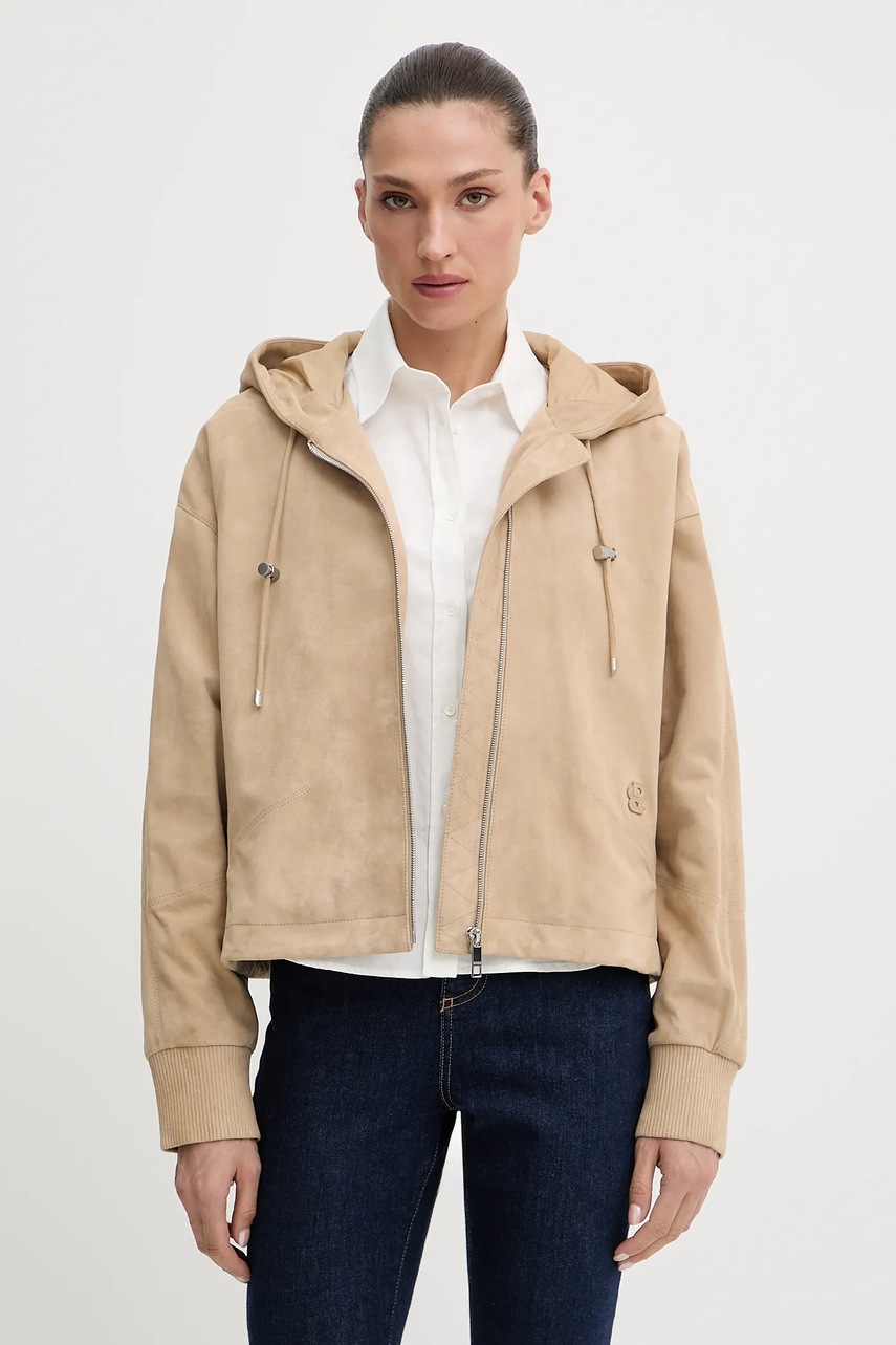 Semišová bunda BOSS Salasa (obrázek 4)