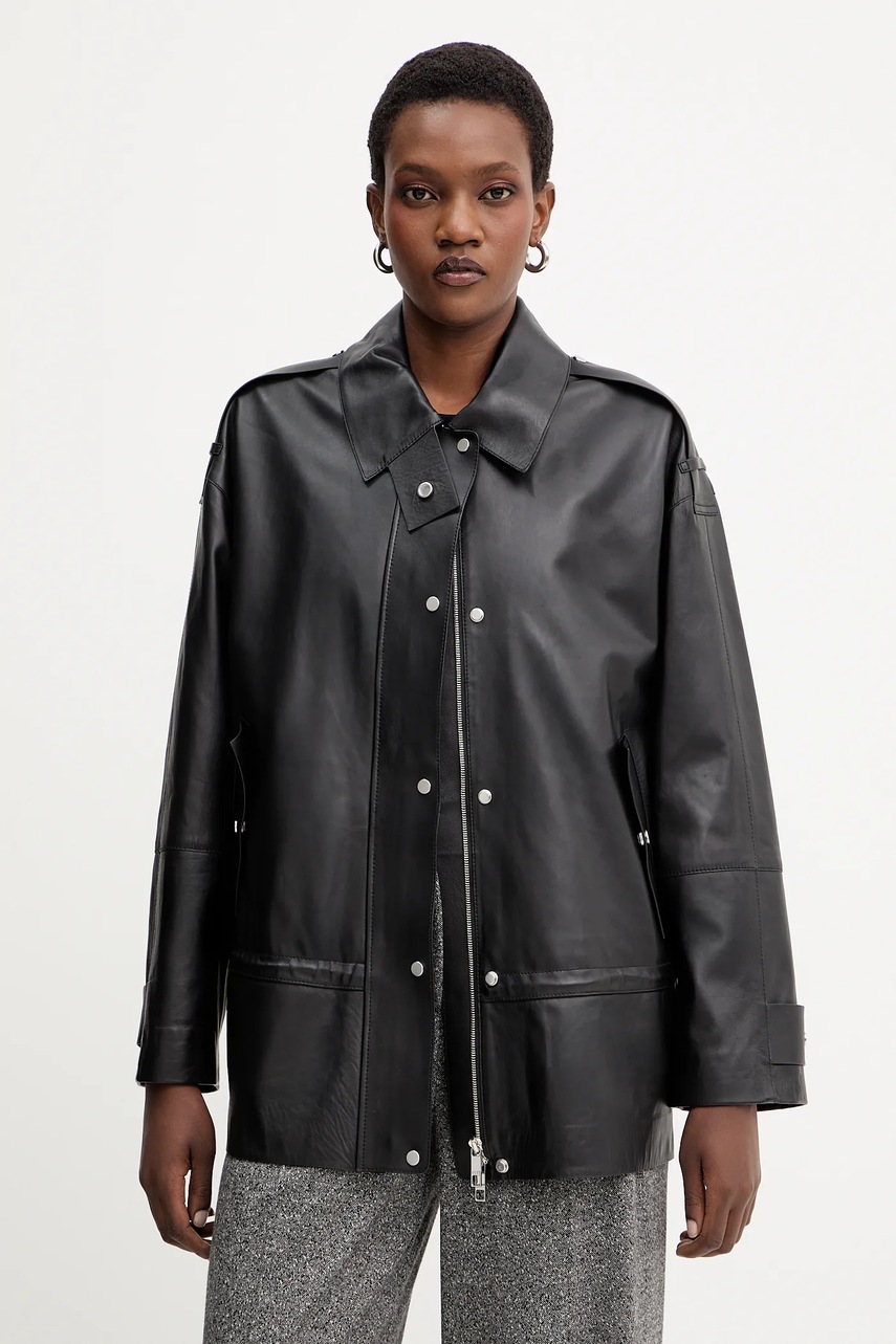 Kožená bunda BOSS Salaha (obrázek 4)