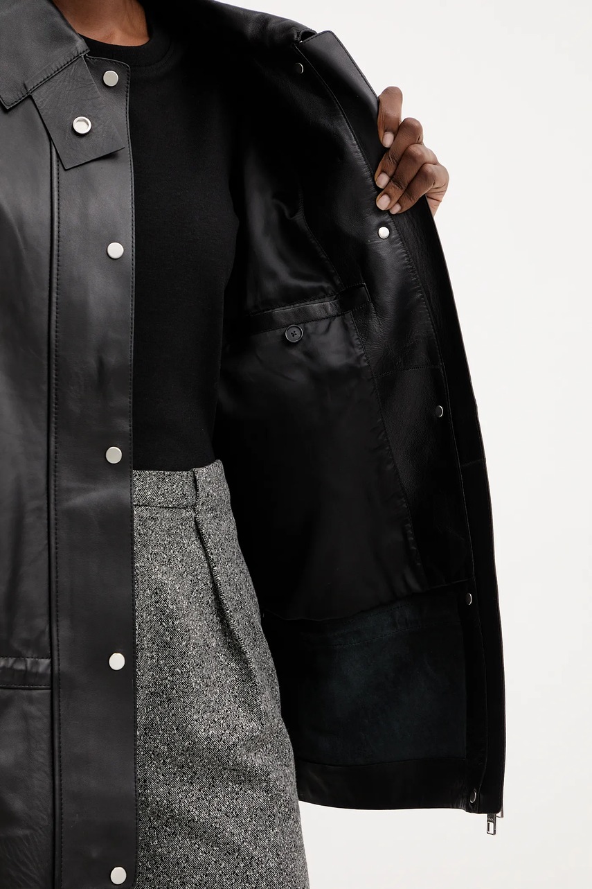 Kožená bunda BOSS Salaha (obrázek 8)