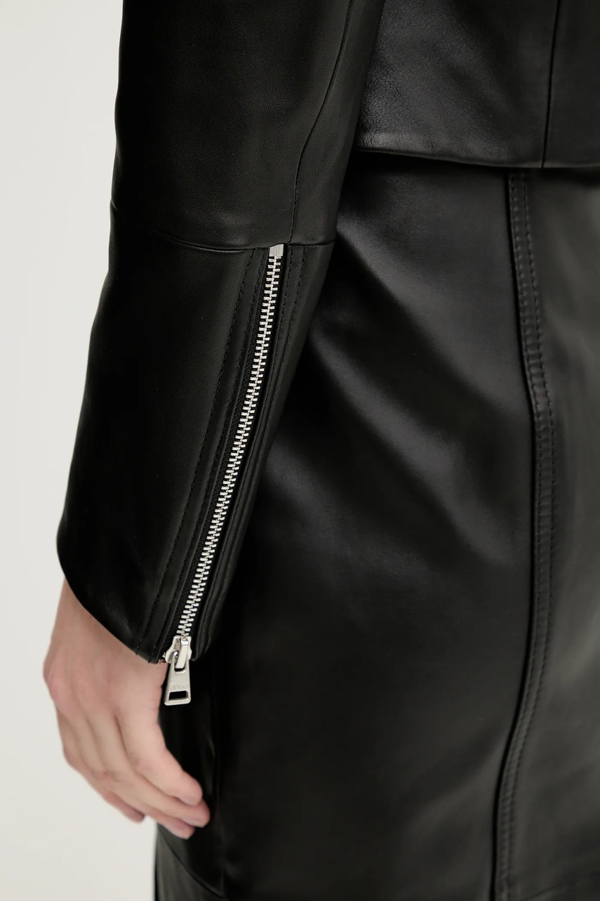 Kožená bunda HUGO Lasari (obrázek 6)