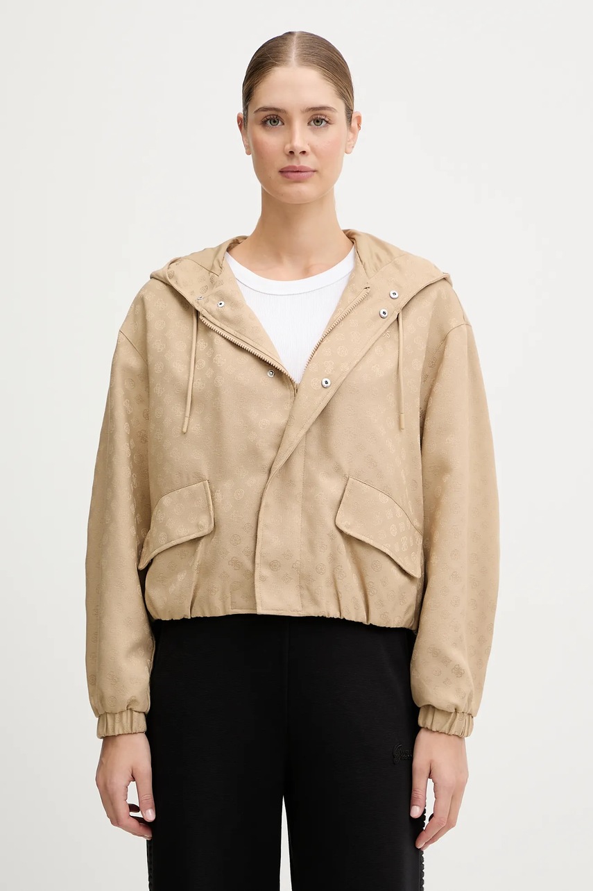 

Яке Guess PEONY в бежово преходен модел V5YL02 WH492, Бежов