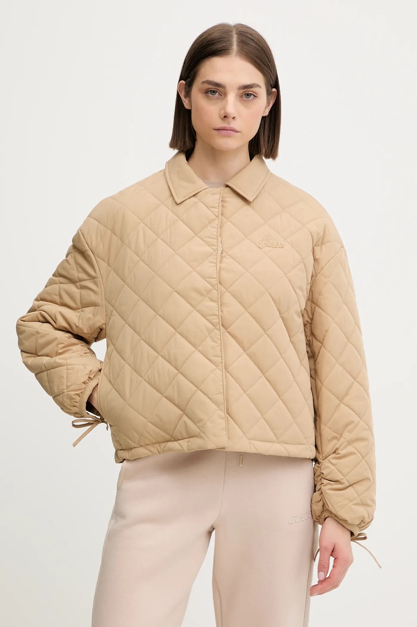 

Яке Guess BIANCA в бежово преходен модел V5YL13 WHE92, Бежов