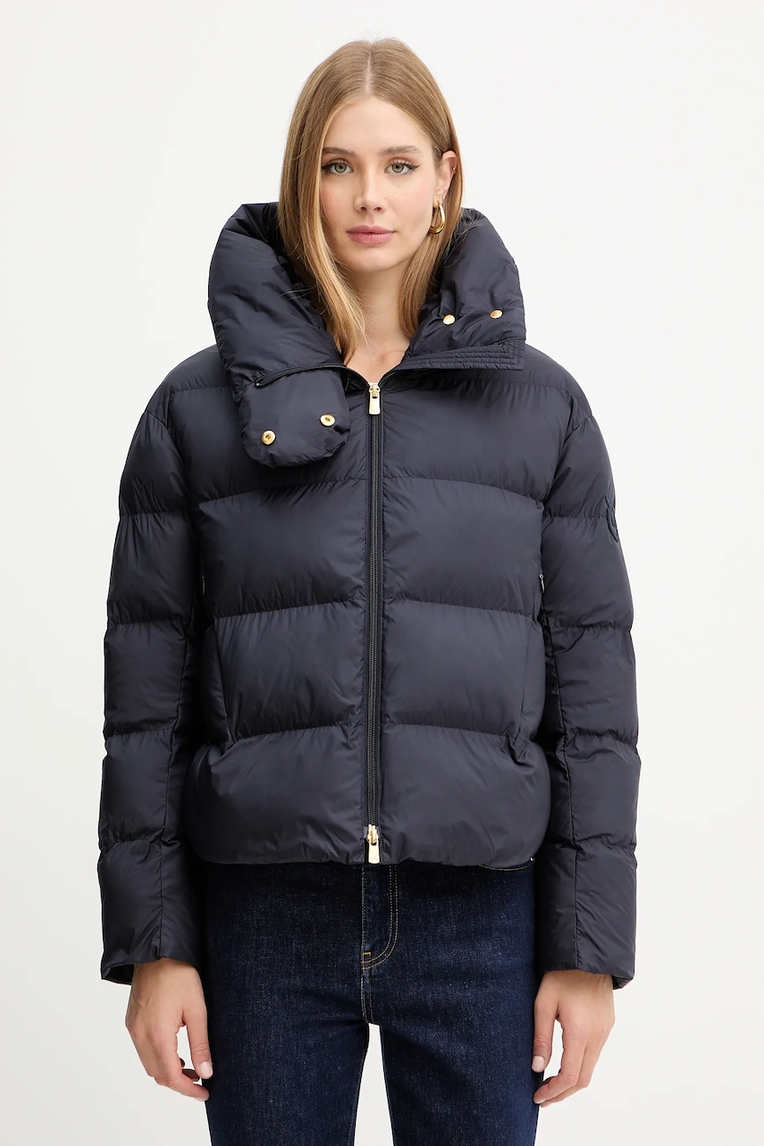 Levně Bunda Pinko tmavomodrá barva, zimní, oversize, 101602 A2P6