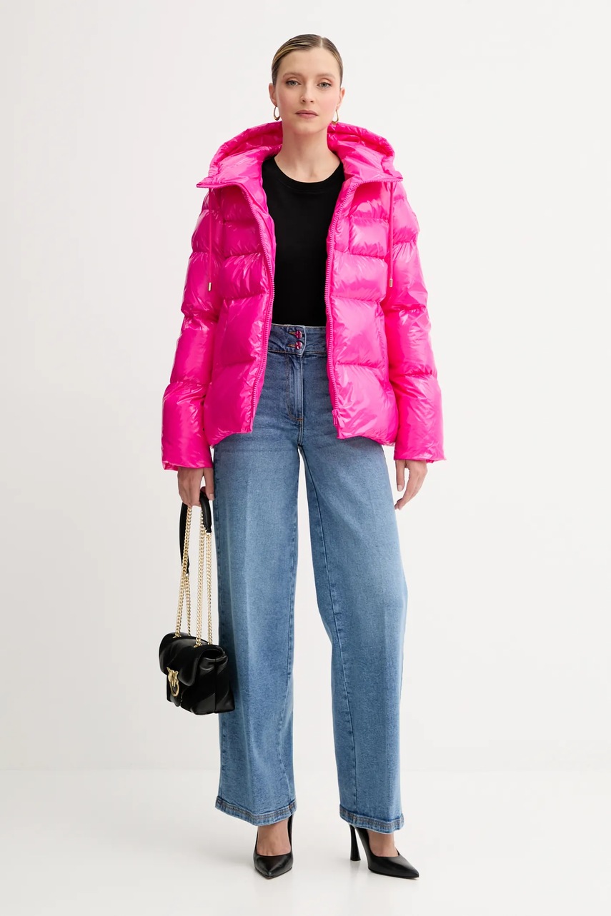 Куртка Pinko цвет фиолетовый зимняя 101597 A2P7