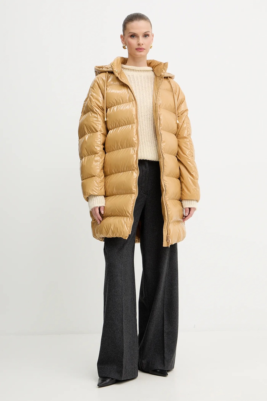 Куртка Pinko цвет зелёный зимняя 105335 A00N