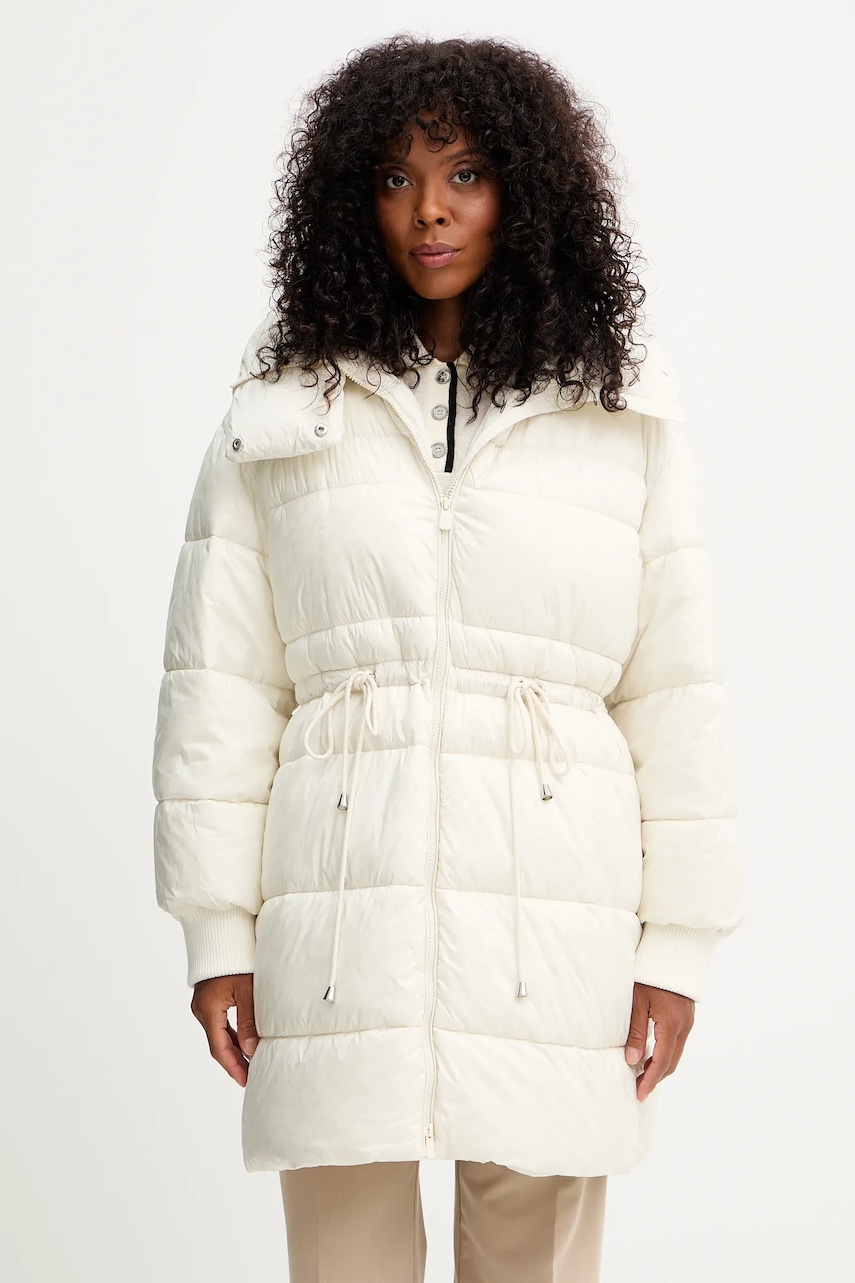 Levně Parka Pinko béžová barva, zimní, 105547 A2PY