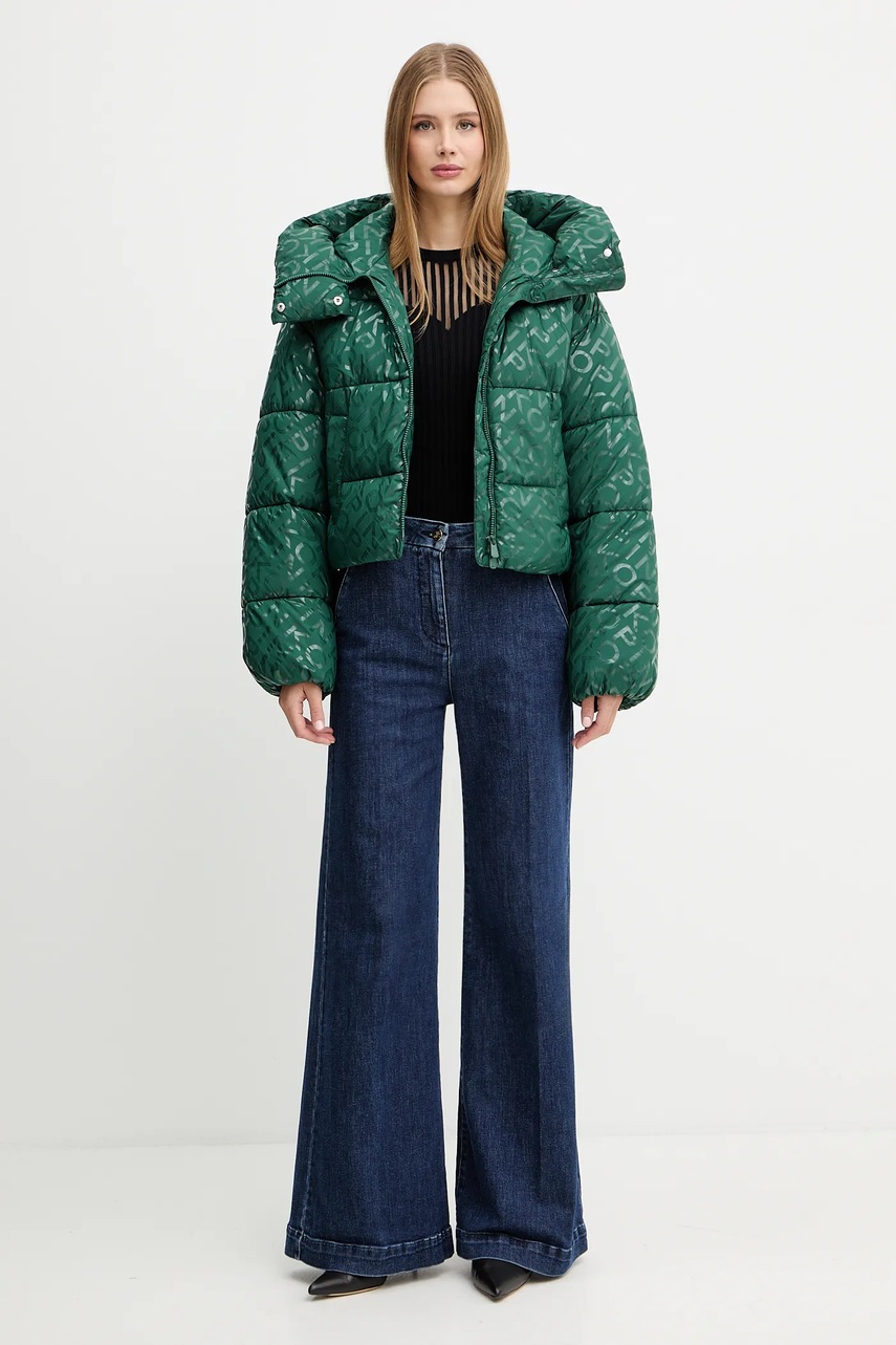 Куртка Pinko цвет зелёный зимняя 105438 A2PY