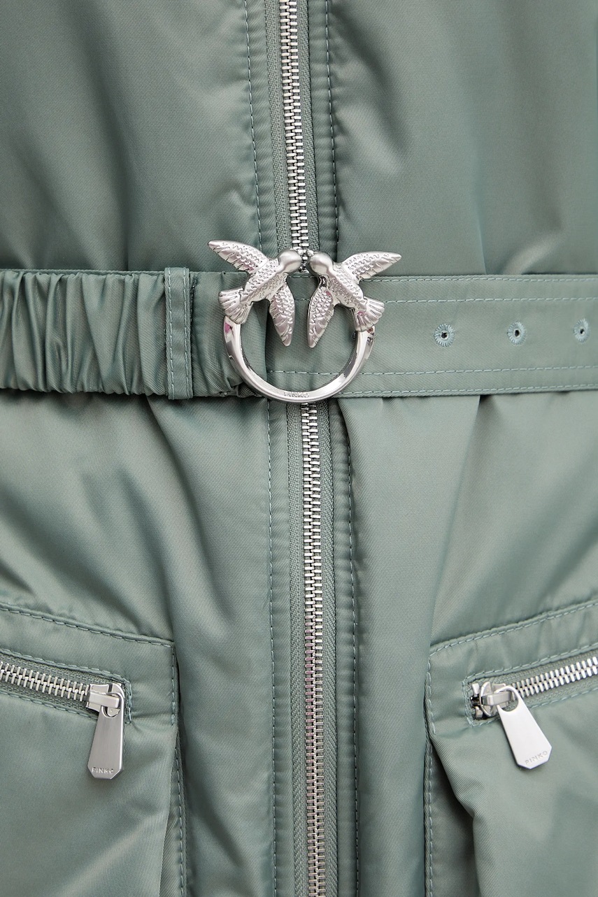 Μπουφάν Pinko χρώμα: πράσινο, 105340 A2OL φωτογραφία