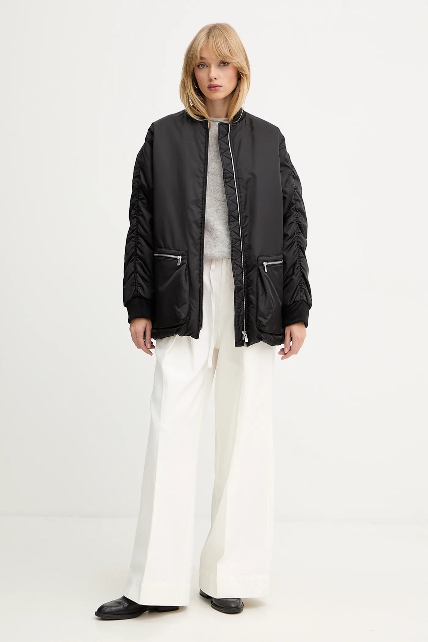 Куртка Pinko цвет чёрный демисезонная oversize 105340 A2OL
