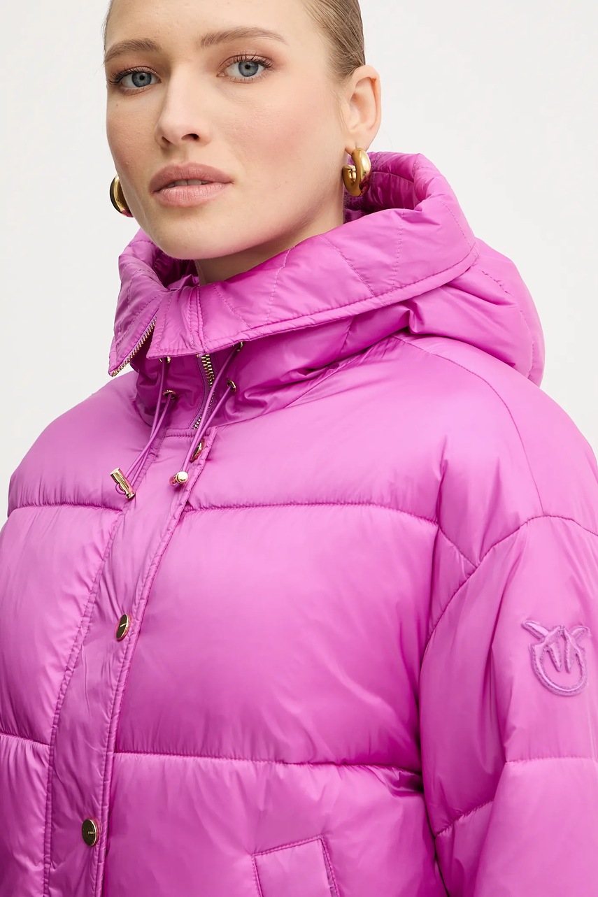 Μπουφάν Pinko χρώμα: ροζ, 105656 A2TF φωτογραφία