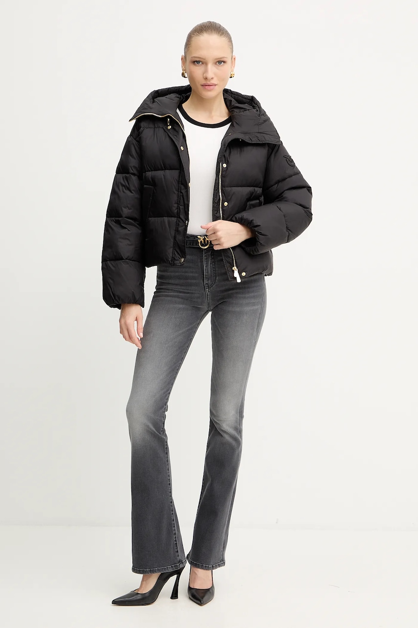 Куртка Pinko цвет чёрный зимняя oversize 105656 A2TF Куртка Pinko цвет чёрный зимняя oversize 105656 A2TF