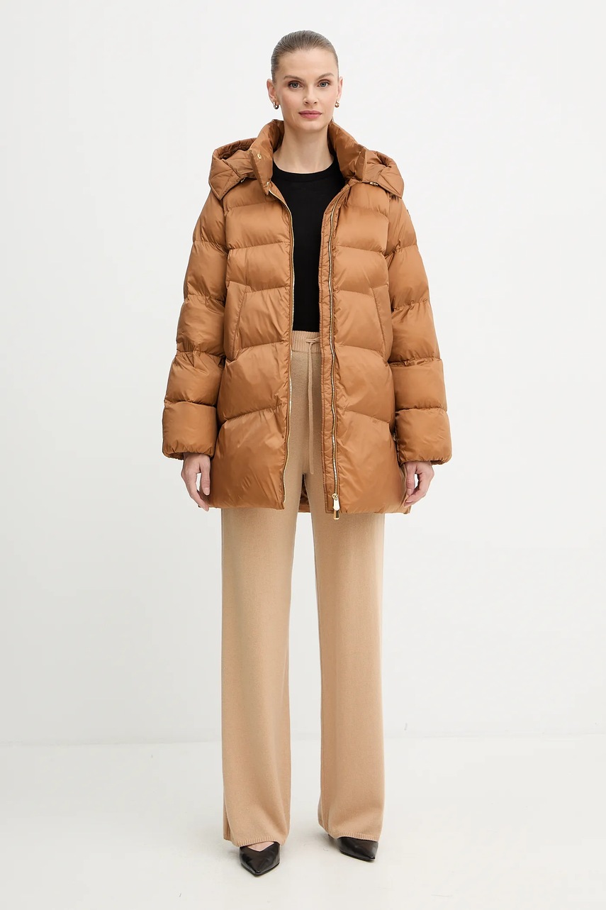 Куртка Pinko цвет коричневый зимняя 105720 A2TF