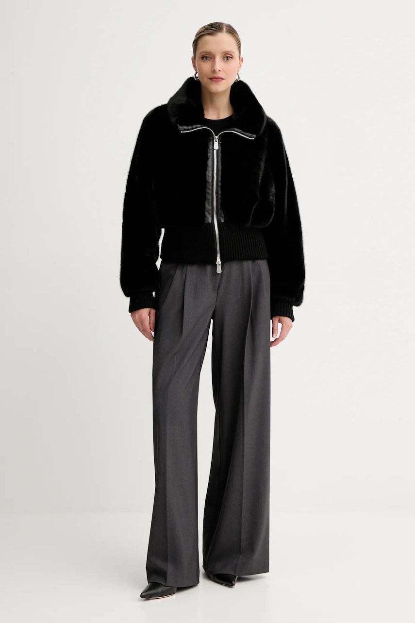 Куртка Pinko цвет чёрный демисезонная oversize 105399 A2PI Куртка Pinko цвет чёрный демисезонная oversize 105399 A2PI