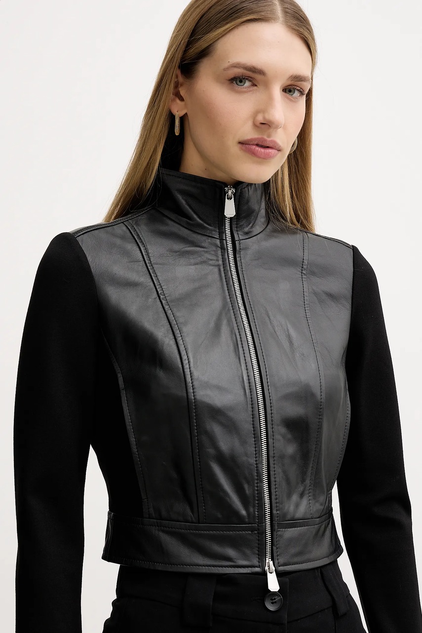 Levně Bunda Pinko černá barva, přechodná, 105367 Y75K