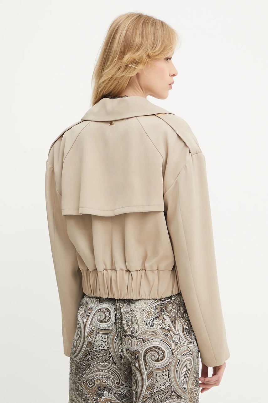 Μπουφάν από μίγμα μαλλιού Marciano by Guess NINA χρώμα: μπεζ, 5YGL04 7340A φωτογραφία