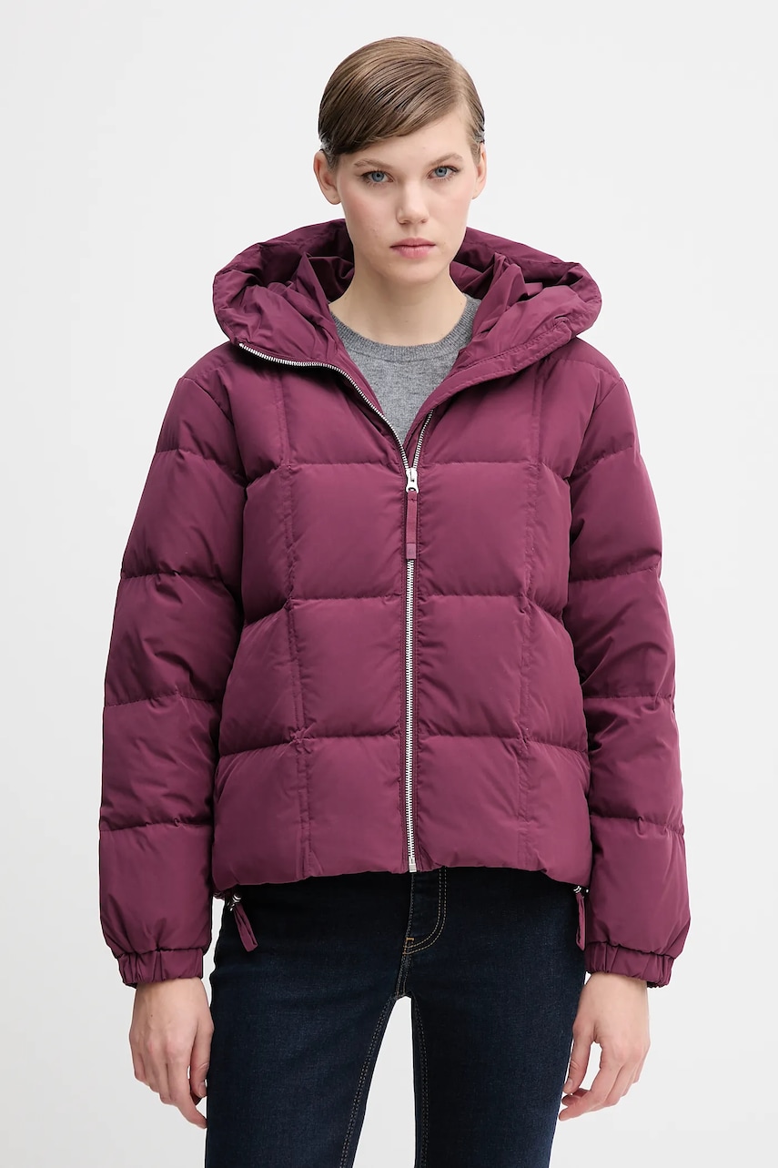 United Colors of Benetton geacă de puf culoarea violet, de iarna, oversize, 22T6DN086
