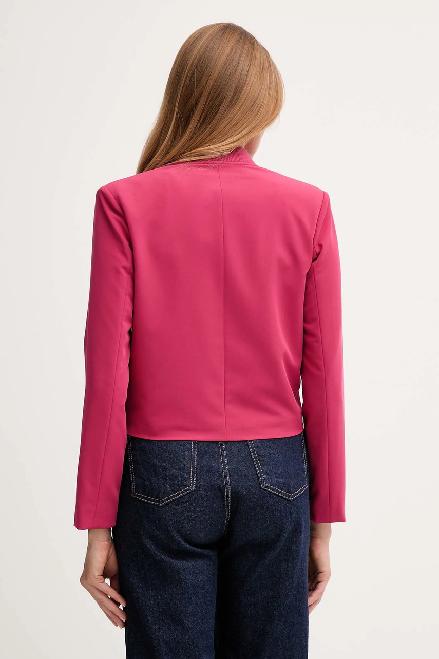 Куртка United Colors of Benetton цвет розовый демисезонная 2R4CDW03B